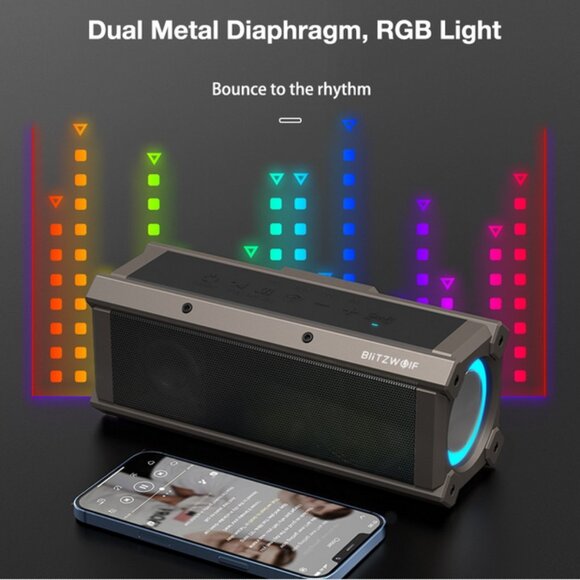 BlitzWolf BW-WA3 100 Watt Bluetooth 5.0 speaker - Picture 3 of 3